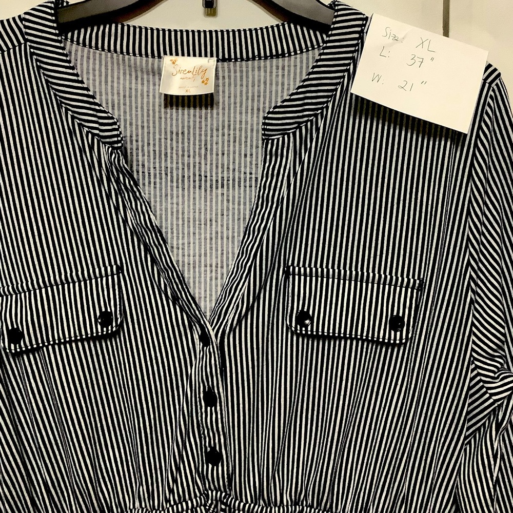Siren Lily striped dress size XL